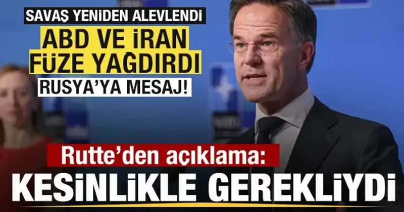 Savaş yeniden alevlendi! Rutte den son dakika İran ABD açıklaması: Kesinlikle gerekliydi