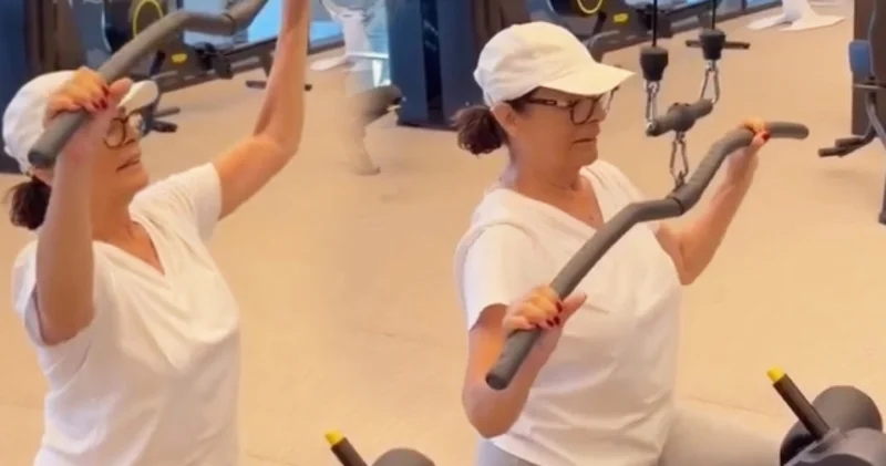 Hülya Koçyiğit in spor hocası, torunu Aslışah Alkoçlar oldu