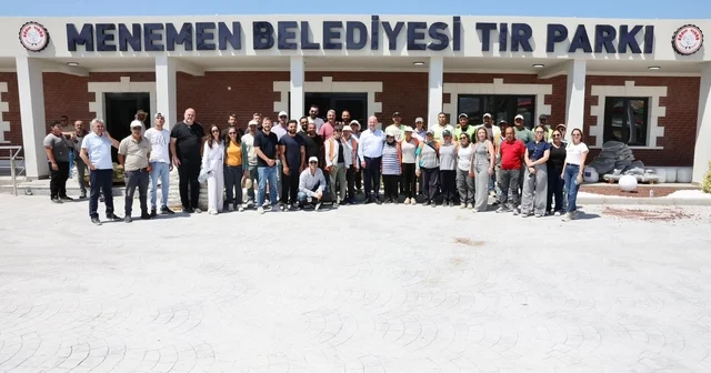 Uzun yol şoförlerine Menemen de otel konforunda tesis Menemen Belediyesi Tır Garajı nda sona gelindi İzmir Haberleri Habertürk Yerel Haberler