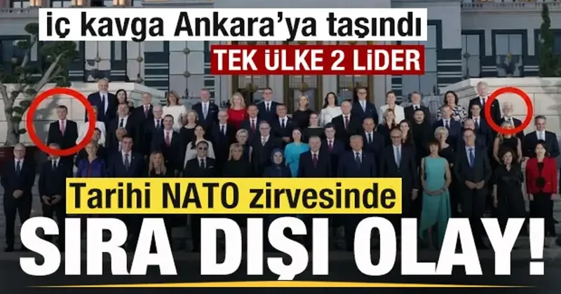 Tarihi NATO zirvesinde sıra dışı olay! Tek ülke iki lider! Çift başlılık Ankara ya uzandı
