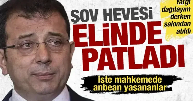 Mahkeme başkanını tehdit eden İmamoğlu, salondan çıkarıldı