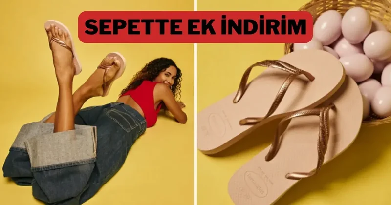 Şıklık ve konfor bir arada: Havaianas terlikte sepette ek indirim!