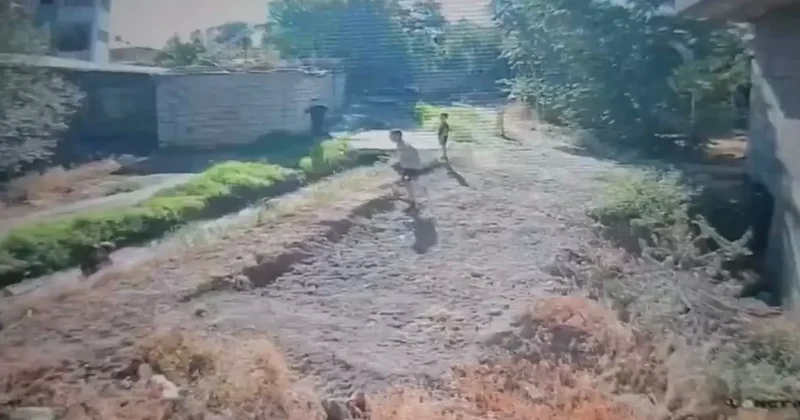 Iğdır’da sulama kanalına düşen iki çocuk son anda kurtuldu