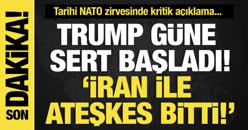 Son dakika... Trump güne sert başladı! ‘İran ile ateşkes bitti!’
