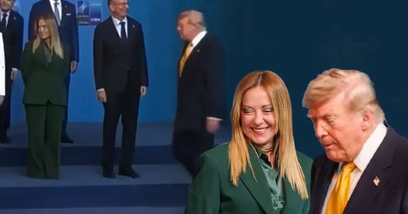 Yalvardı demişti... Meloni, Trump ı görmemek için yüzünü çevirdi