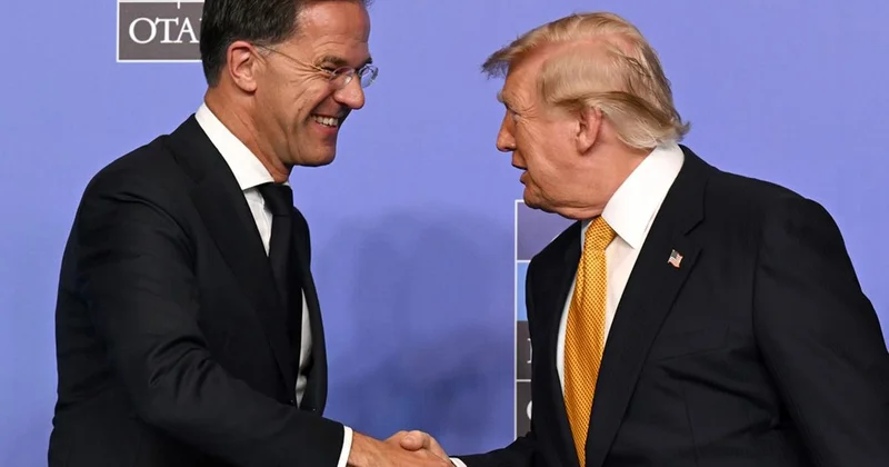 Rutte, Trump a tek laf söylemedi