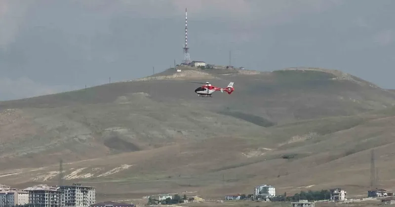 Ambulans helikopter kalp hastası için havalandı