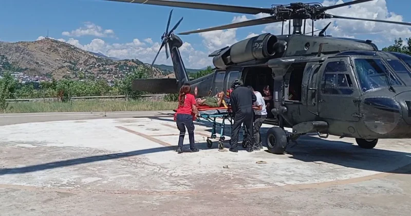 Engerek yılanının ısırdığı kişiyi kurtarmak için zamanla yarış! Askeri helikopter havalandı Sözcü Gazetesi