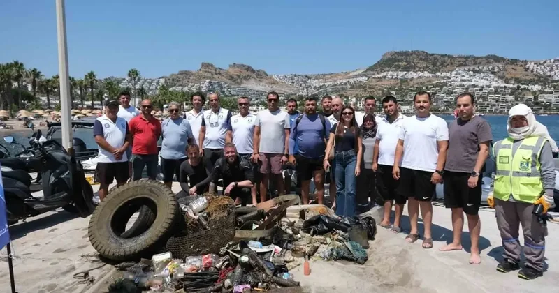 Deniz dibi temizliğinin 9. etabı tamamlandı