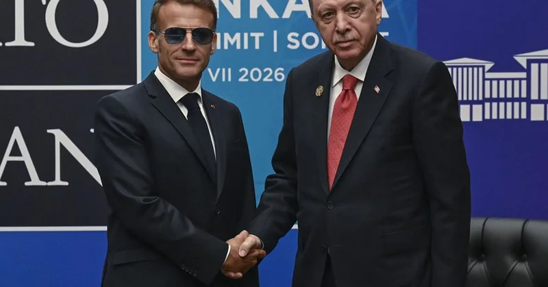 NATO Zirvesi nde kritik temas! Erdoğan, Macron ile görüştü