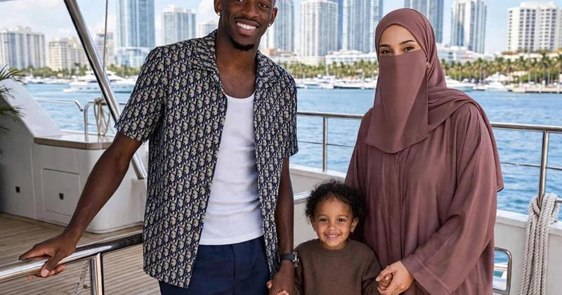 Dembele eşinin peçe tercihini anlattı: Güzel yüzüm...