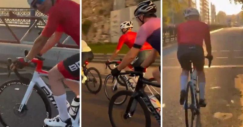 Görevden alınan eski vali Çiçekli İstanbul da ortaya çıktı, Galata da pedal çevirdi