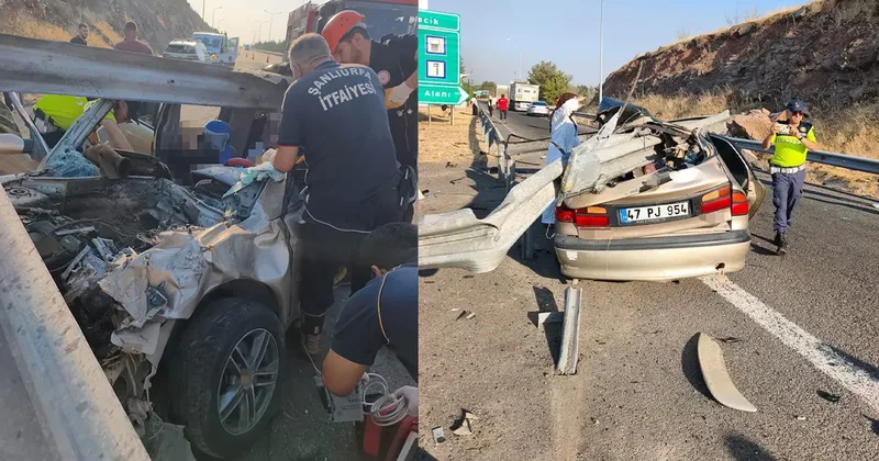 Şanlıurfa da korkunç kaza! 1 ölü 1 ağır yaralı