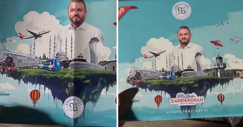 Belediye başkanı, kendi yapbozunu bastırıp çocuklara dağıttı