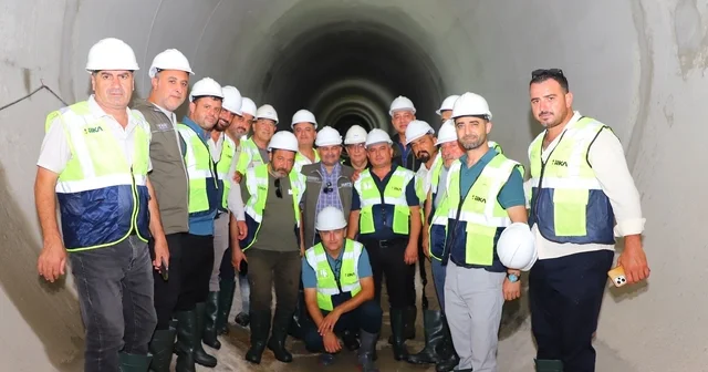 Defneli muhtarlar, Türkiye nin en büyük atık su tünelini inceledi Hatay Haberleri Habertürk Yerel Haberler