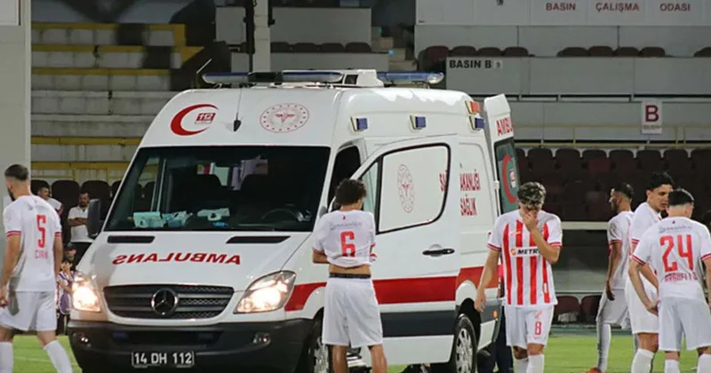 Oyuna girdi, 1 dakika sonra hastaneye kaldırıldı