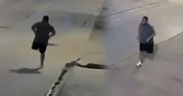 Ekvador da tek bacaklı gaspçı kameraya yakalandı