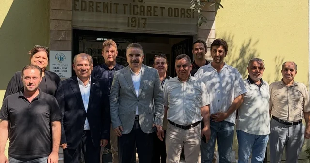 Edremit Kaymakamı Ahmet Odabaş tan Edremit Ticaret Odası na veda ziyareti Balıkesir Haberleri Habertürk Yerel Haberler