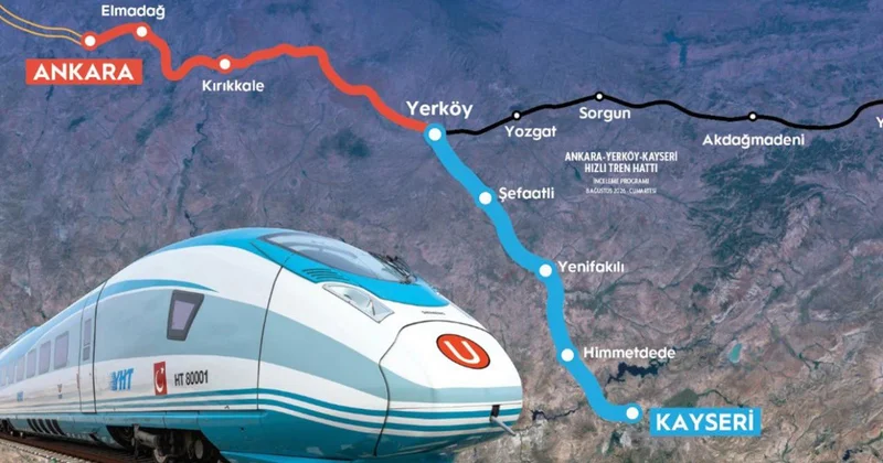 Yerköy Kayseri YHT de çalışmaların yarısı tamamlandı