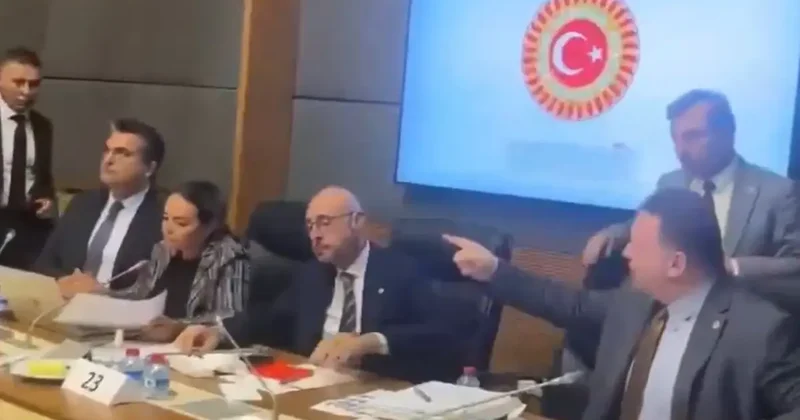 Komisyonda pislik gerilimi! Masaya vurup, üzerine yürüdü