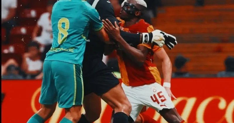Osimhen, Galatasaray Villarreal maçında çileden çıktı: Güçlükle ayırdılar