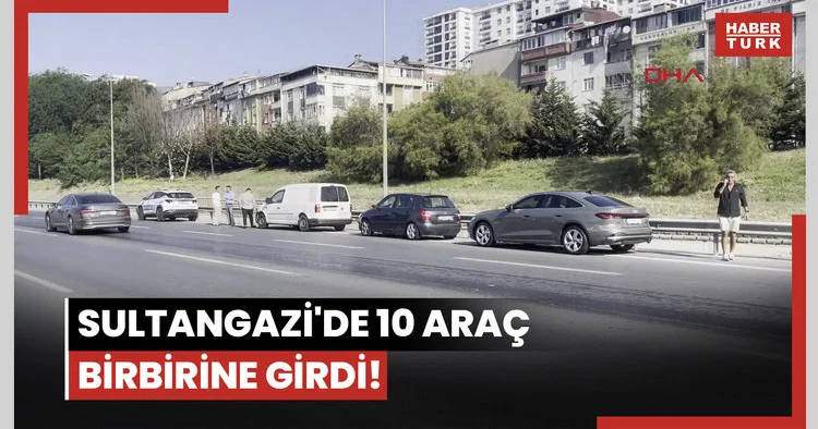 Sultangazi de 10 araç birbirine girdi!
