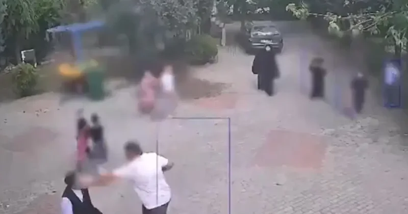 İmam ile müezzinin yolsuzluk kavgası! Cami önünde tekme tokat birbirlerine girdiler