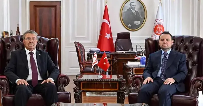 Bakanlar Gürlek ve Güler, KKTC Başbakanı Üstel ile bir araya geldi