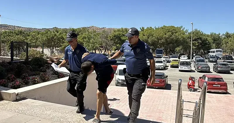Bodrum da 3 kadını taciz edip, evlerine girmeye çalışan şüpheli tutuklandı
