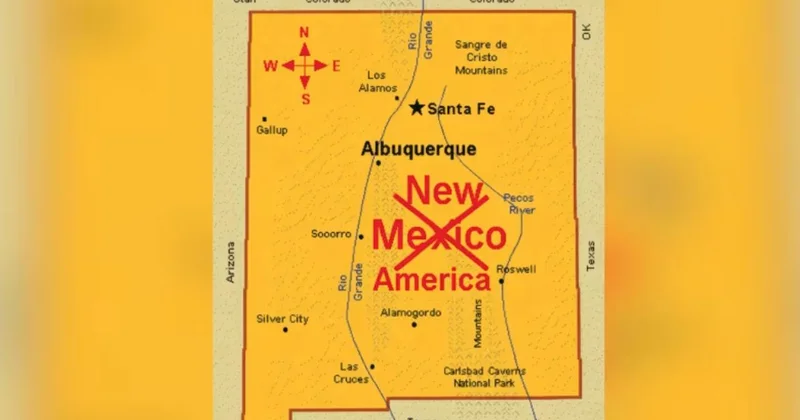 New Mexico Valisi nden, Trump ın eyaletin adını New America olarak paylaşmasına tepki