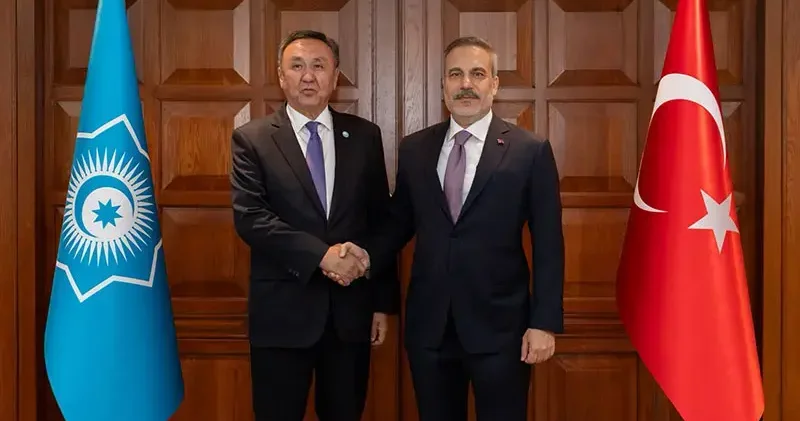 Bakan Fidan, TDT Genel Sekreteri Ömüraliyev i kabul etti
