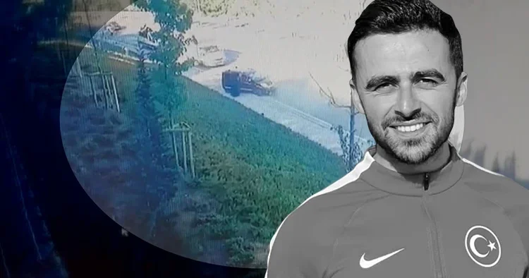TFF personeli Ebubekir Uçar ın hayatını kaybettiği kazanın görüntüleri ortaya çıktı; defalarca takla attı