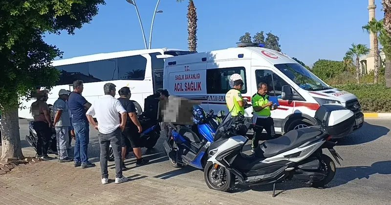 Manavgat’ta zincirleme kaza! Motosiklet sürücüleri yaralandı