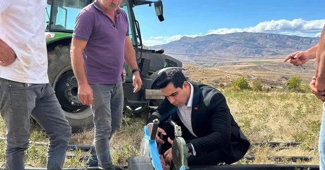 Kemah ta Mermerli köyünün sulama suyu hattı çalışmaları incelendi Erzincan Haberleri Habertürk Yerel Haberler