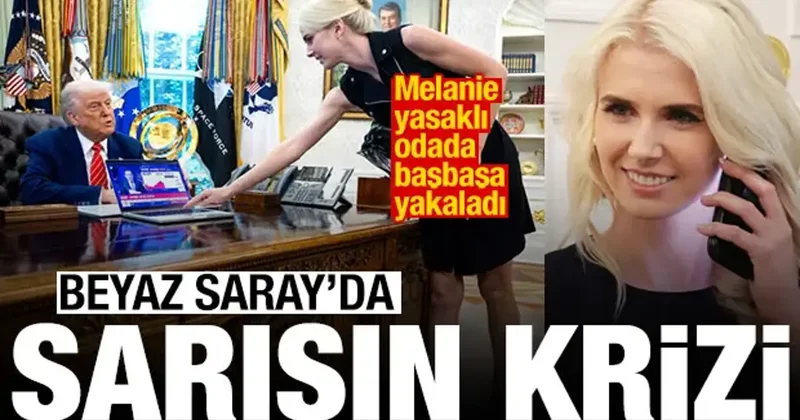 Beyaz Saray da sarışın krizi! Yasaklı odada yakalandılar! Trump ın eşi harekete geçti
