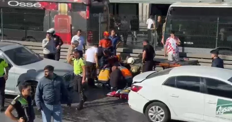 Beylikdüzü nde krkru dolu dakikalar! Yaralılar var Sözcü Gazetesi
