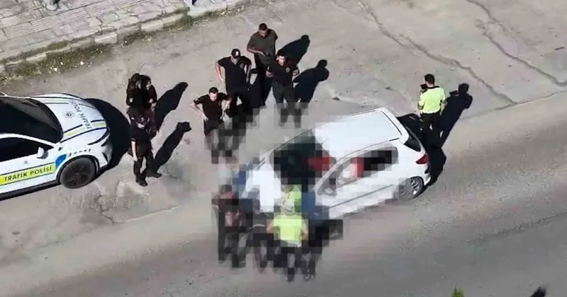 Kırıkkale de dron denetimini fark eden sürücü yolcuyla yer değiştirdi, 200 bin lira ceza yedi