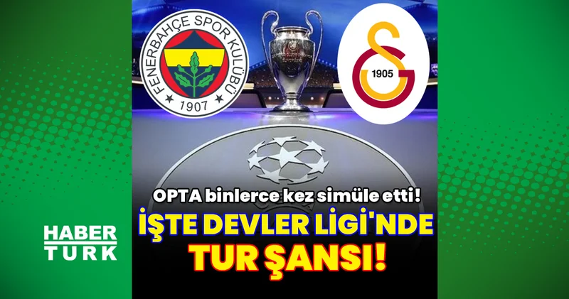 Şampiyonlar Ligi nde Opta nın favorisi belli oldu: Fenerbahçe ve Galatasaray için dikkat çeken tahmin!