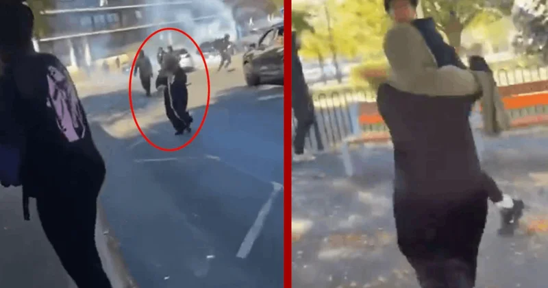 Protestoya katılan genci annesi evire çevire dövdü Sözcü Gazetesi
