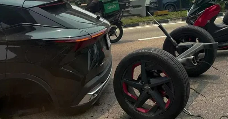 Türkiye de de ilgi gören modelde korkutan olay! Trafikte giderken bir anda bu hale geldi