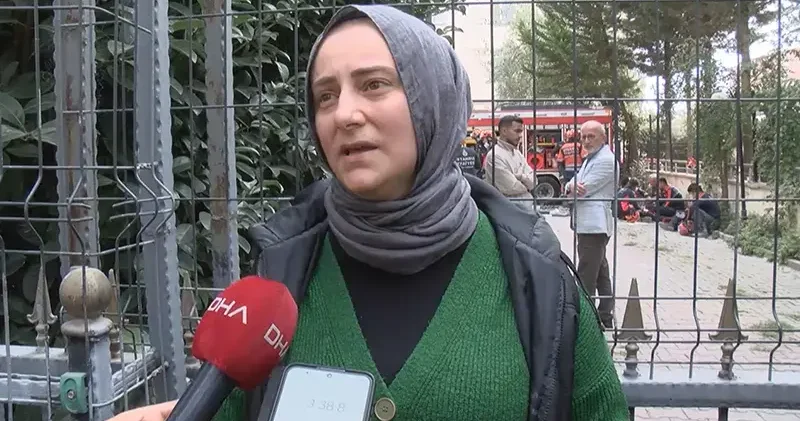 Maltepe de bina çökmeden önce duvardaki çatakları görüntüleyen işletmeci: Kolon kesme durumu yok