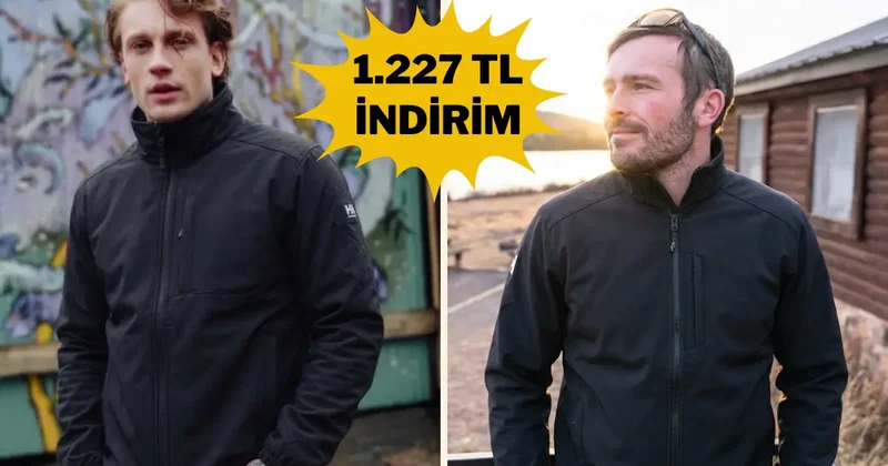 Rüzgar geçirmez ve polar astarlı Helly Hansen ceket indirimde!