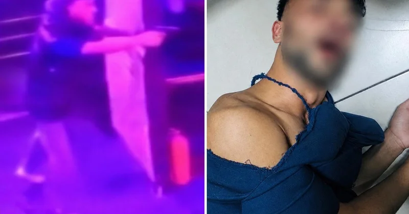 Eğlence mekanındaki silahlı kavga kamerada