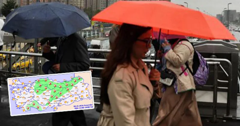 SON DAKİKA HABERİ: MGM den yerel yağış uyarısı! 4 bölgede sağanak Hava durumu Son dakika haberleri