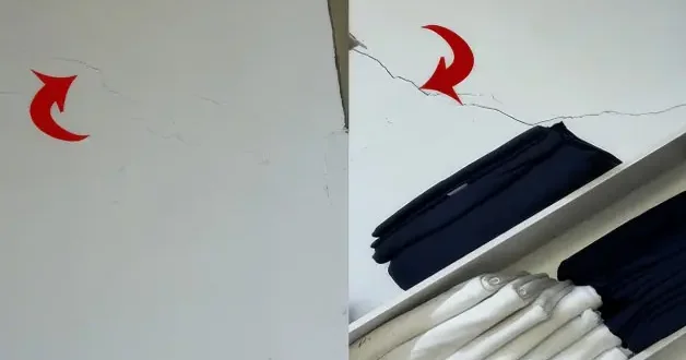 Göz göre göre gelen ihmal! Bina yıkılmadan önce çekilen görüntüler ortaya çıktı