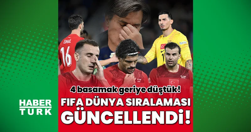 FIFA Dünya sıralaması güncellendi! A Milli Takımımız, UEFA Uluslar Ligi ndeki 4 yenilgi sonrası 4 basamak düştü
