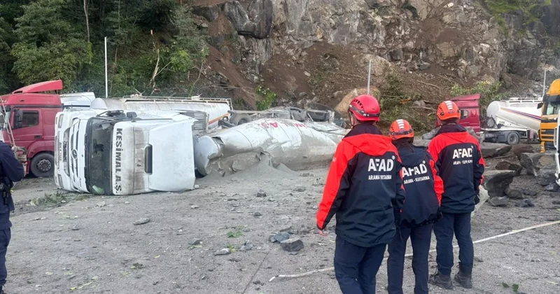 Artvin de tır parkındaki heyelanda 1 kişi öldü