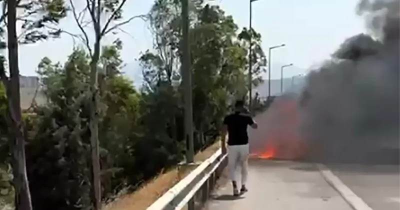 Porsche Yangını Canını Tehlikeye Attı