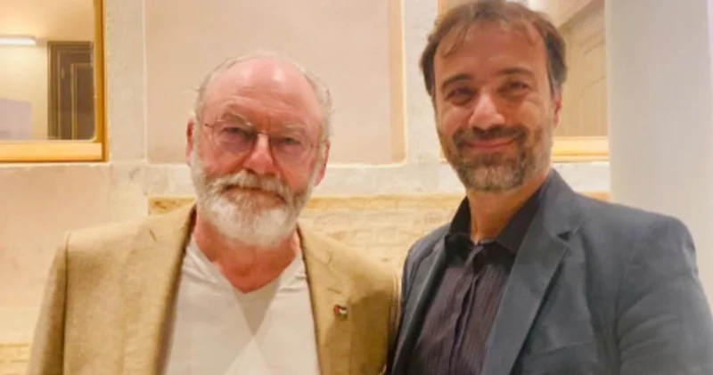Devrim Nas, Game of Thrones un yıldızı Liam Cunningham ile buluştu Magazin haberleri