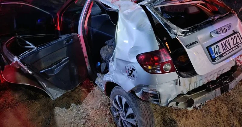 Kontrolden çıkan araç şarampole yuvarlandı: Sürücü hayatını kaybetti 3 yaralı